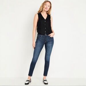 Old Navy Mid Rise Super Skinny Rockstar Jeans